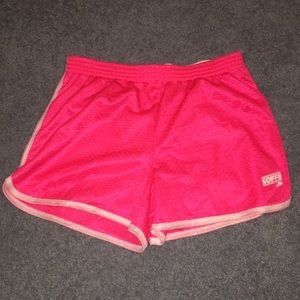 Pink Soffe sports shorts
